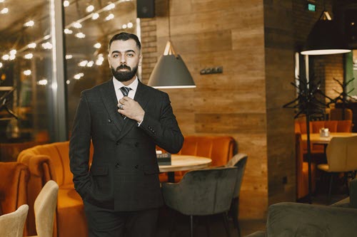 Using a picture in a suit signals class in your dating profile.